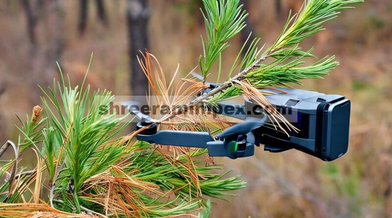 Deteksi infeksi nematoda kayu pinus pada pinus cina ( Pinus tabuliformis ) menggunakan citra drone hiperspektral